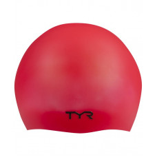 Шапочка для плавания Wrinkle Free Silicone Cap, силикон, LCS/610, красный