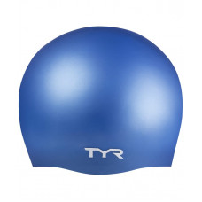 Шапочка для плавания Wrinkle Free Silicone Cap, силикон, LCS/420, голубой