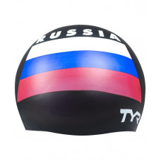 Шапочка для плавания Russia Silicone Swim Cap, силикон, LCSRUS/001,черный