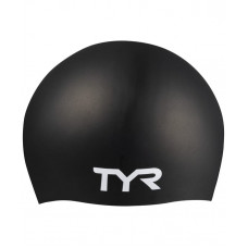 Шапочка для плавания Long Hair Wrinkle-Free Silicone Cap, силикон, LCSL/001, черный