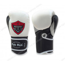 Боксерские перчатки Pak Rus PR-11-036 Black/White