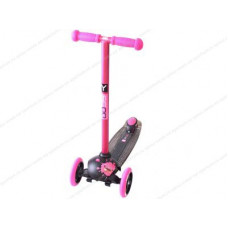 Самокат Y-SCOO RT TRIO DIAMOND 120 Monsters 1 высота с блокировкой колес Pink Zoi