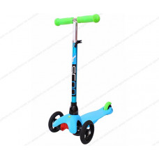 Самокат Y-SCOO MINI GLAM METALLIC RT light blue