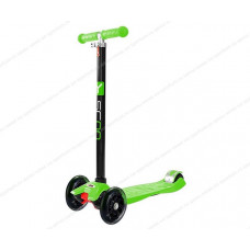 Самокат Y-SCOO maxi A-20 Shine со светящими колесами, Green